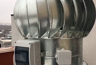 Проекты Москва: замена турбодефлектора на ротаицонно-динамический дефлектор